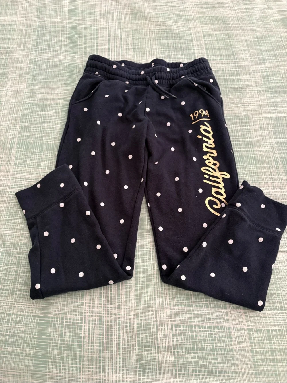 Old Navy Navy Polka Dot California Joggers